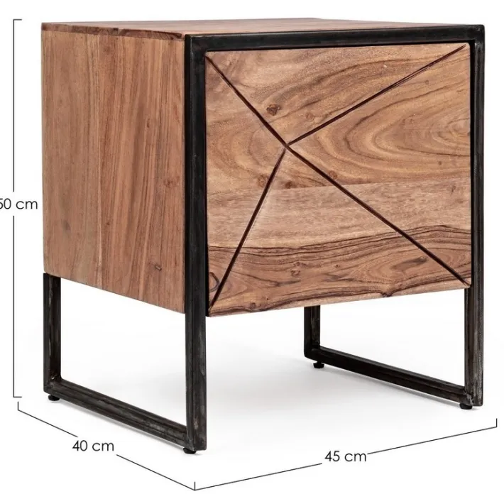 Bizzotto Comodini>COMODINO IN LEGNO - EGON