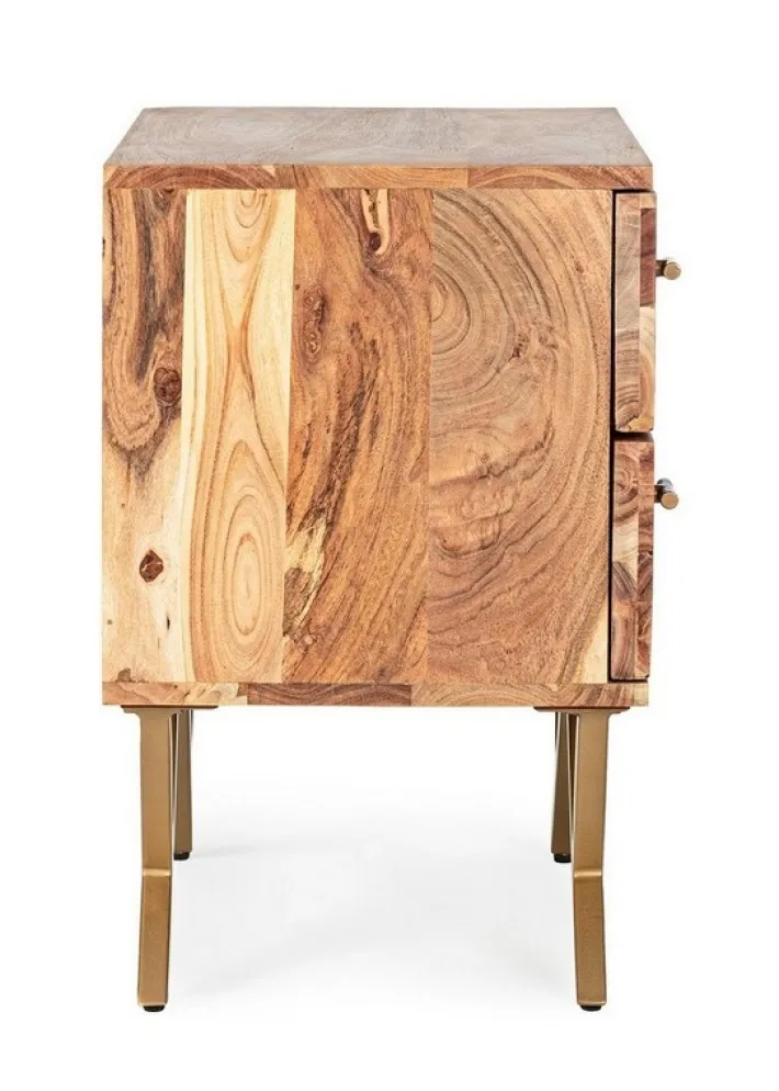Bizzotto Comodini>COMODINO IN LEGNO - RAIDA