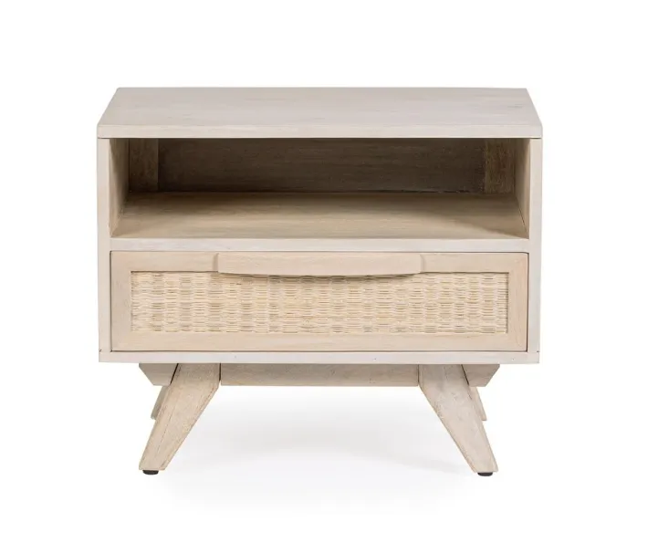 Bizzotto Comodini>COMODINO IN LEGNO - SAHANA