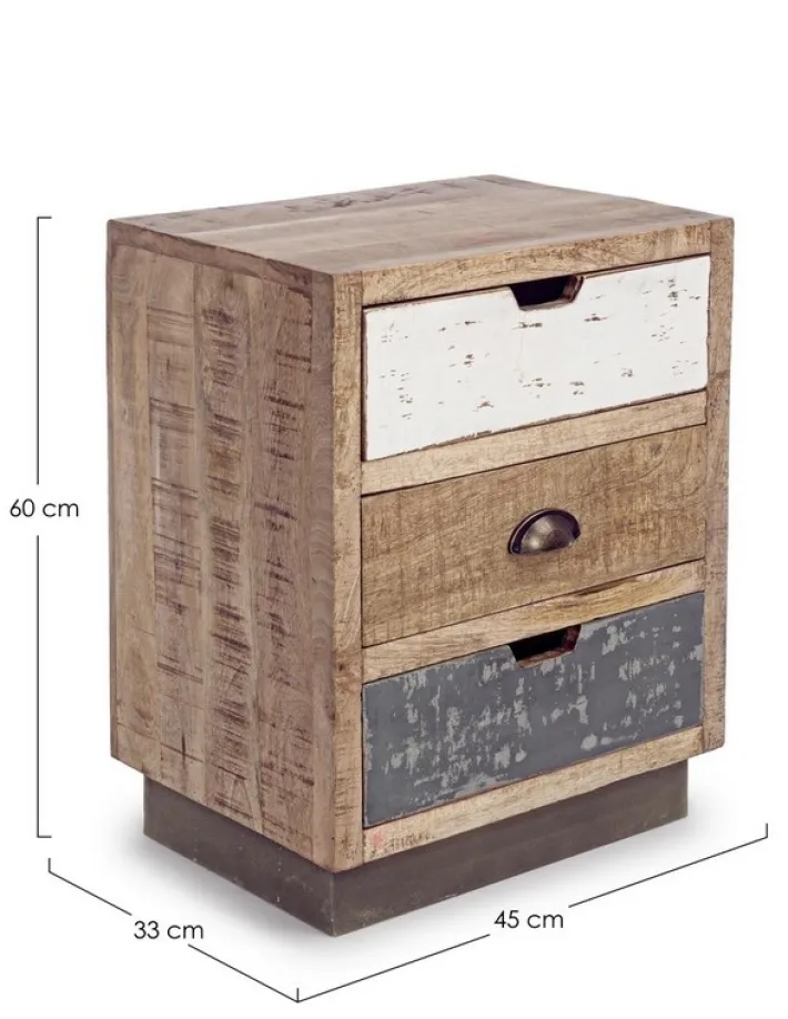 Bizzotto Comodini>COMODINO IN LEGNO - TUDOR