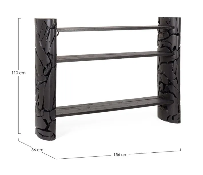 Bizzotto Consolle>CONSOLLE ARWOOD NERO 156X36