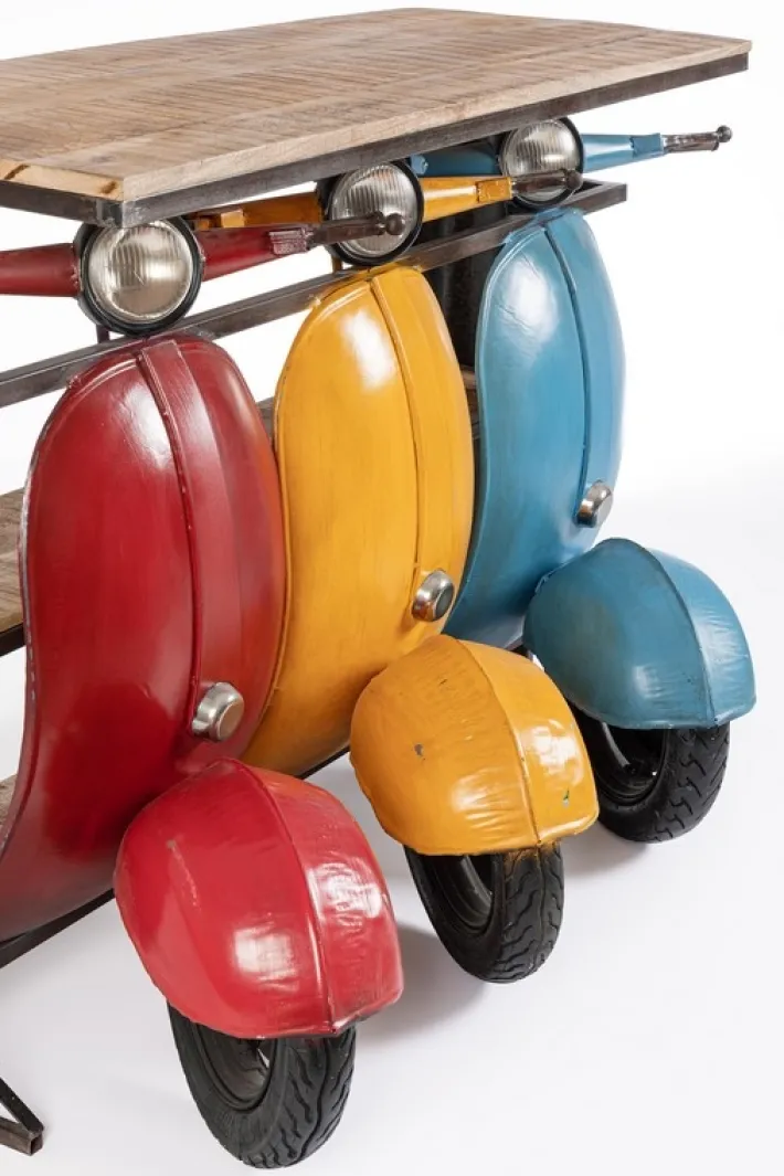 Bizzotto Carrelli Ed Espositori>CONSOLLE BAR TRIS VESPA COLOR