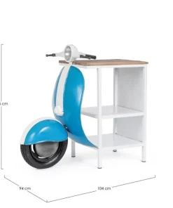 Bizzotto Carrelli Ed Espositori>CONSOLLE BAR VESPA BLU