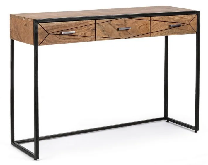 Bizzotto Consolle>CONSOLLE IN LEGNO 3 CASSETTI - EGON
