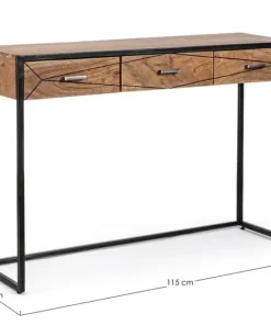 Bizzotto Consolle>CONSOLLE IN LEGNO 3 CASSETTI - EGON