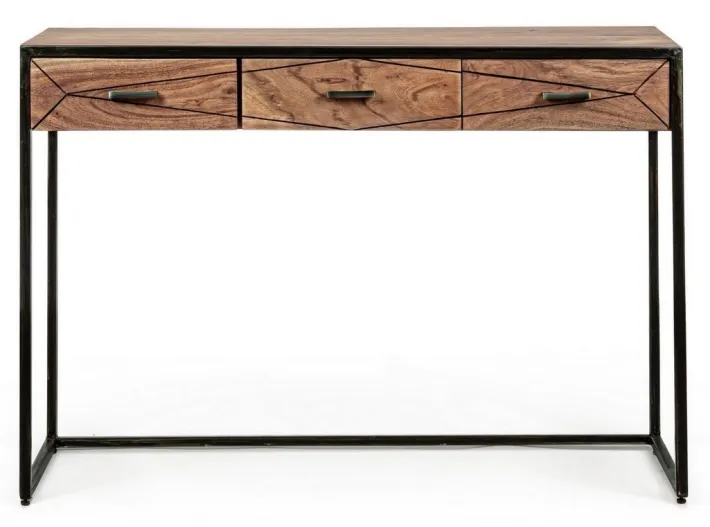 Bizzotto Consolle>CONSOLLE IN LEGNO 3 CASSETTI - EGON