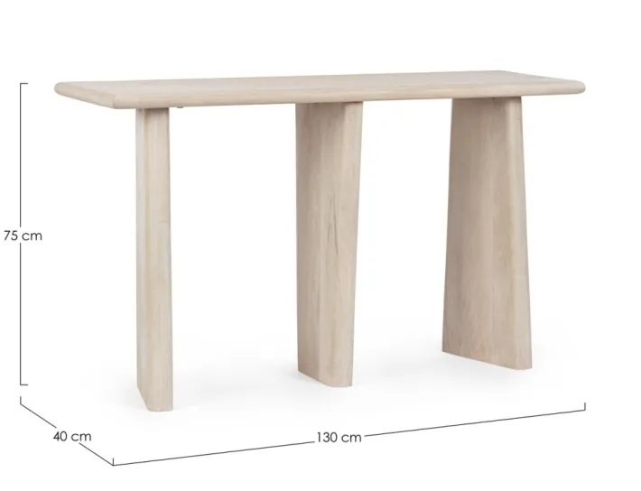 Bizzotto Consolle>CONSOLLE IN LEGNO NATURALE - ZACATECAS