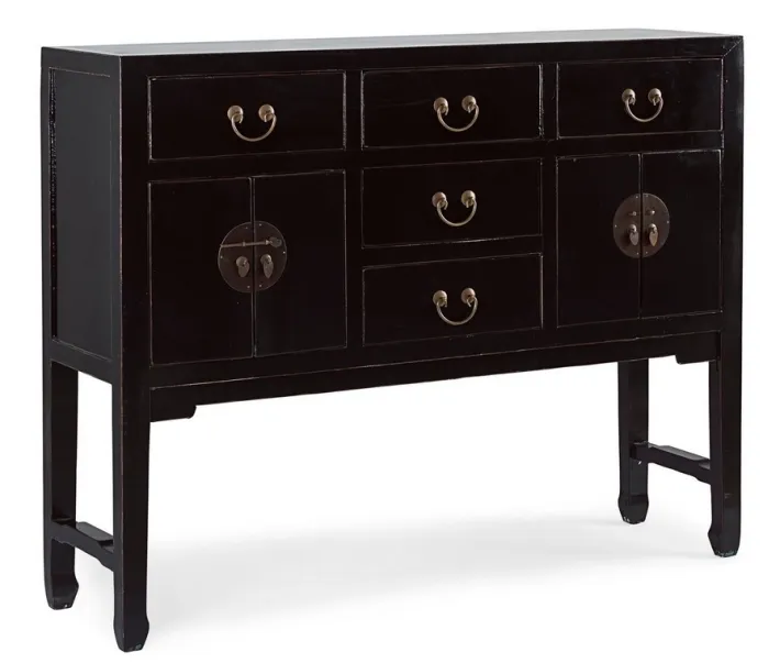 Bizzotto Consolle>CONSOLLE IN LEGNO NERO - JINAN