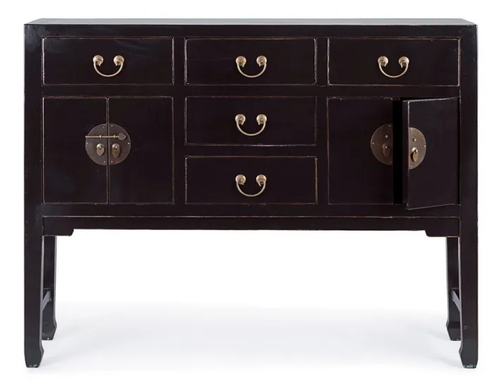 Bizzotto Consolle>CONSOLLE IN LEGNO NERO - JINAN
