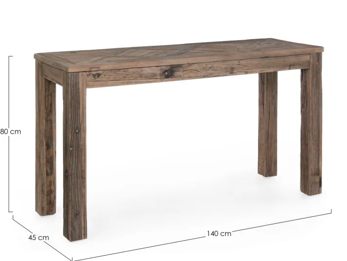 Bizzotto Consolle>CONSOLLE IN LEGNO RICICLATO 140x45 - KAILY
