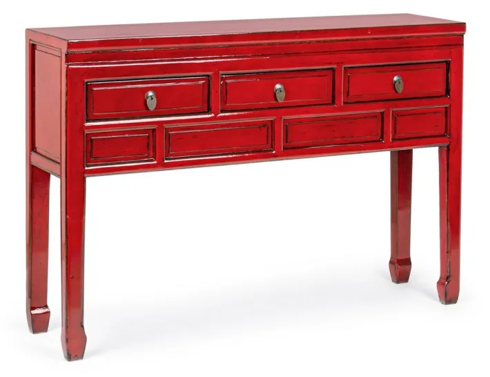 Bizzotto Consolle>CONSOLLE IN LEGNO ROSSO - JINAN