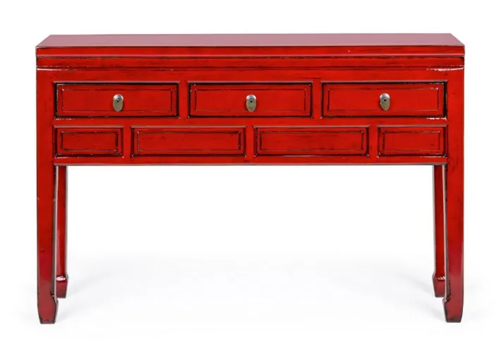 Bizzotto Consolle>CONSOLLE IN LEGNO ROSSO - JINAN