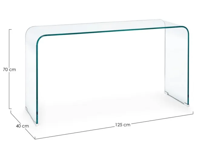 Bizzotto Consolle>CONSOLLE IN VETRO 125X40 - IRIDE