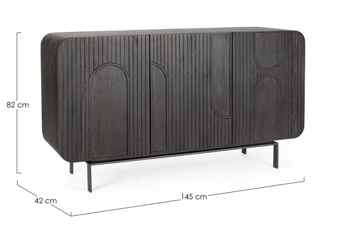 Bizzotto Credenze>CREDENZA 3 ANTE IN LEGNO - ORISSA