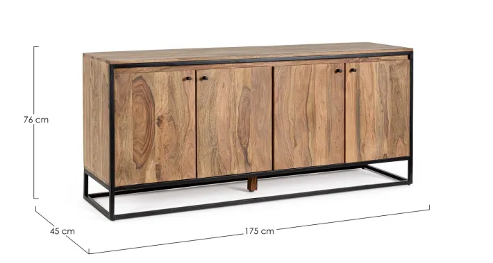 Bizzotto Credenze>CREDENZA 4 ANTE IN LEGNO SHEESHAM - NARTAN