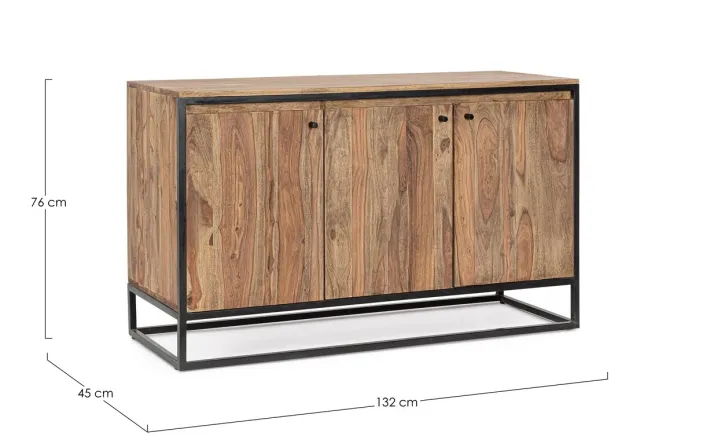 Bizzotto Credenze>CREDENZA 3 ANTE IN LEGNO SHEESHAM - NARTAN