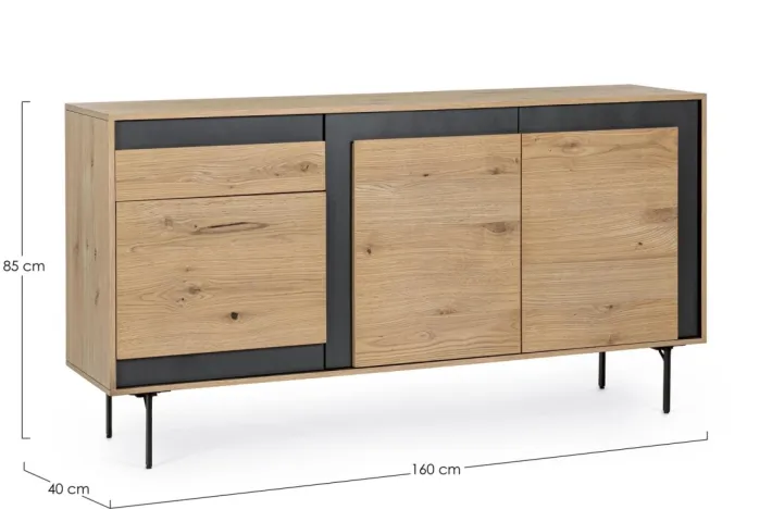 Bizzotto Credenze>CREDENZA 1 CASSETTO IN LEGNO - STANWOOD