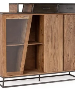 Bizzotto Credenze>CREDENZA ALTA IN LEGNO - JANAK