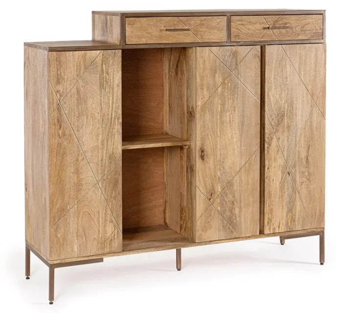 Bizzotto Credenze>CREDENZA ALTA IN LEGNO - JAIDEV