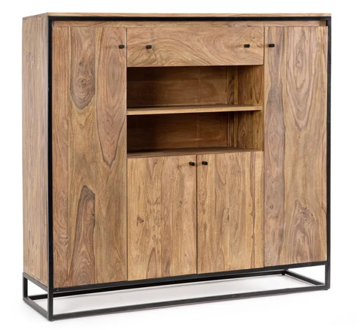 Bizzotto Credenze>CREDENZA ALTA IN LEGNO SHEESHAM - NARTAN