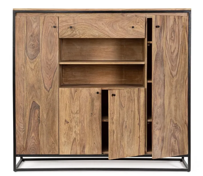 Bizzotto Credenze>CREDENZA ALTA IN LEGNO SHEESHAM - NARTAN