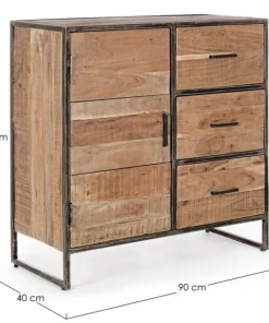 Bizzotto Credenze>CREDENZA IN LEGNO 1 ANTA - ELMER