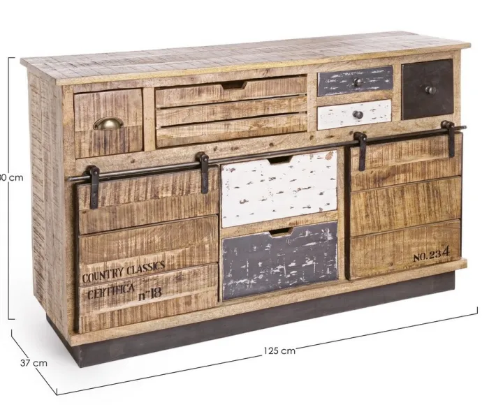Bizzotto Credenze>CREDENZA IN LEGNO 2 ANTE - TUDOR