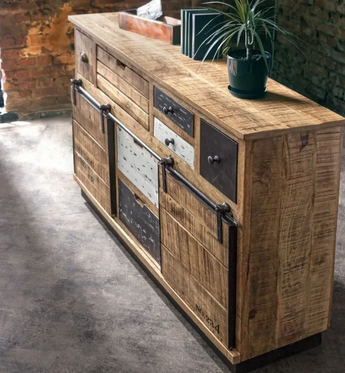 Bizzotto Credenze>CREDENZA IN LEGNO 2 ANTE - TUDOR
