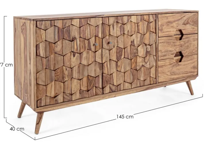 Bizzotto Credenze>CREDENZA IN LEGNO 2 ANTE - KANT