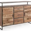 Bizzotto Credenze>CREDENZA IN LEGNO 2 ANTE - ELMER