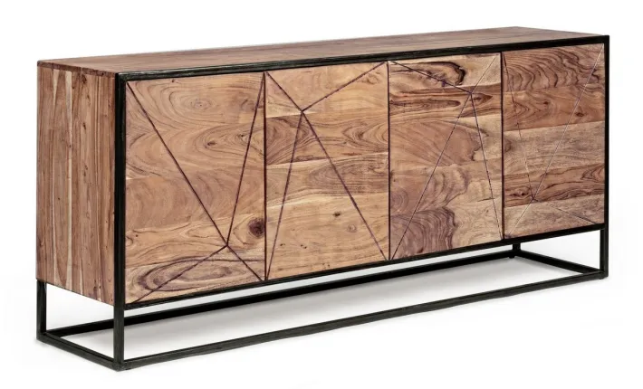 Bizzotto Credenze>CREDENZA IN LEGNO 4 ANTE - EGON