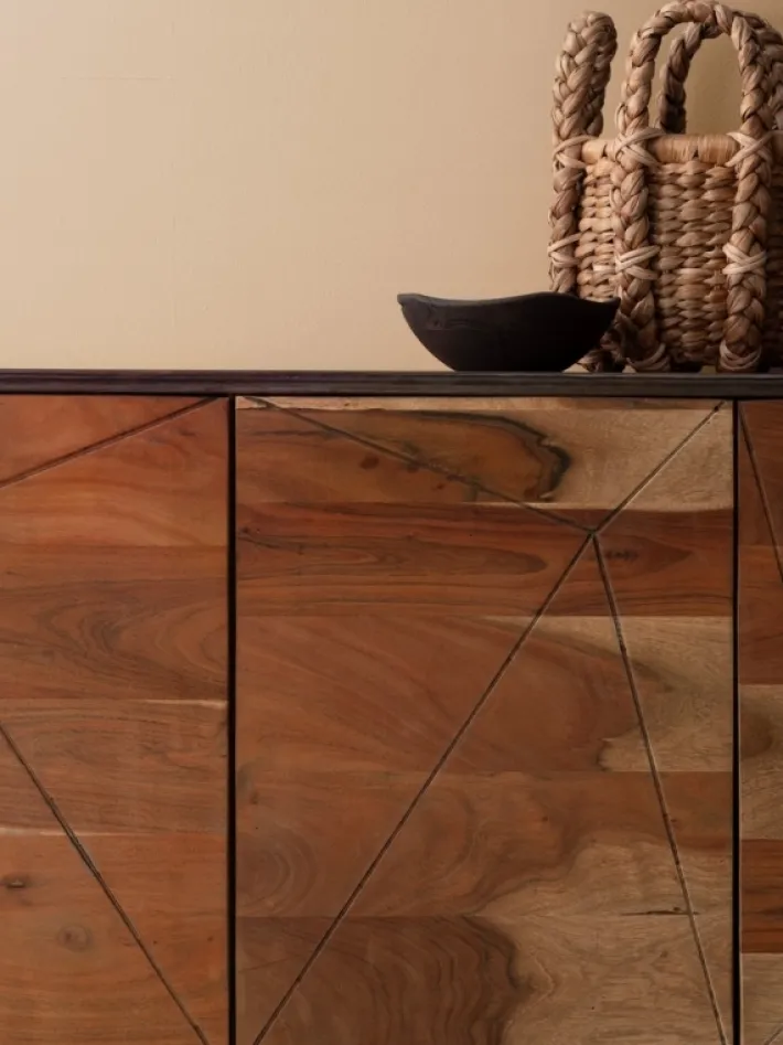 Bizzotto Credenze>CREDENZA IN LEGNO 4 ANTE - EGON