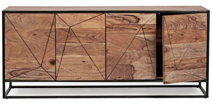 Bizzotto Credenze>CREDENZA IN LEGNO 4 ANTE - EGON