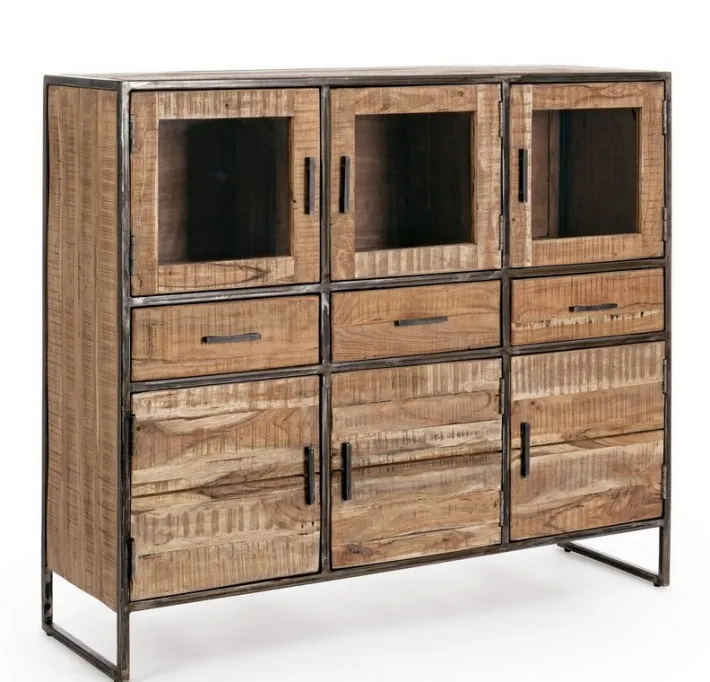 Bizzotto Credenze>CREDENZA IN LEGNO 6 ANTE - ELMER