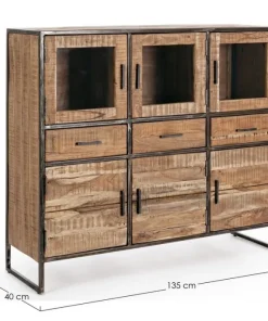 Bizzotto Credenze>CREDENZA IN LEGNO 6 ANTE - ELMER