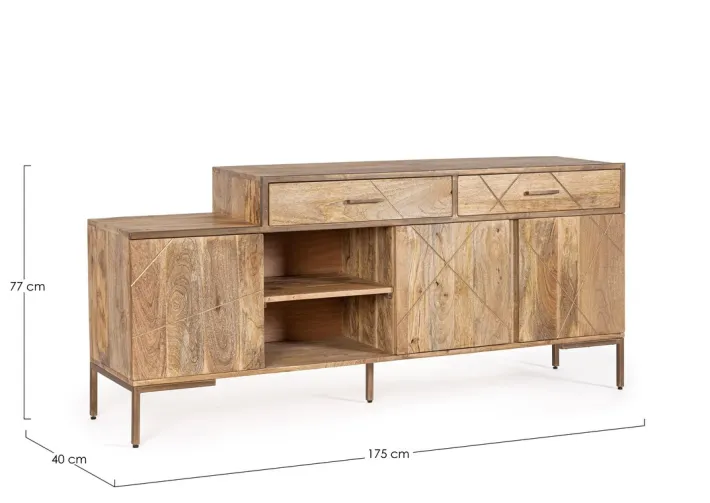Bizzotto Credenze>CREDENZA IN LEGNO - JAIDEV