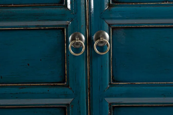 Bizzotto Credenze>CREDENZA IN LEGNO BLU - JINAN