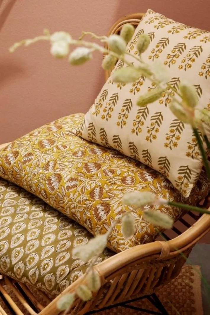 Bizzotto Cuscini>CUSCINO CHAMBERY OCRA C-FIORE ROS 40X60