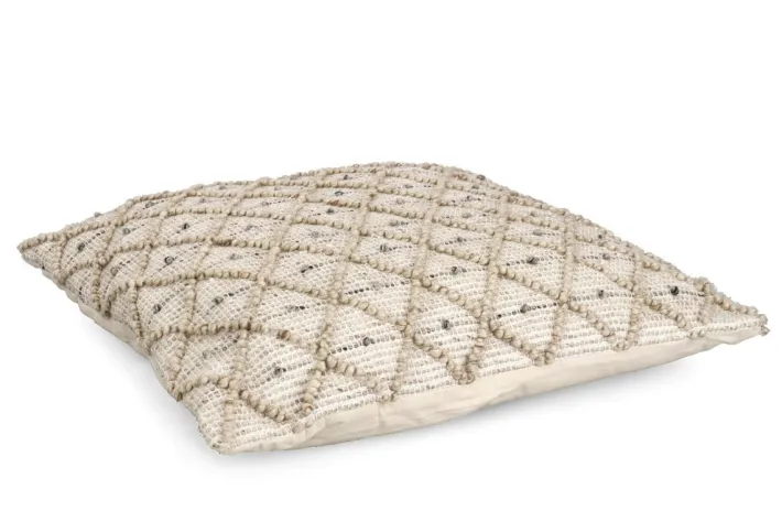 Bizzotto Cuscini>CUSCINO CHANDER BIANCO-NATURALE 80X80