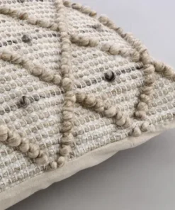 Bizzotto Cuscini>CUSCINO CHANDER BIANCO-NATURALE 80X80