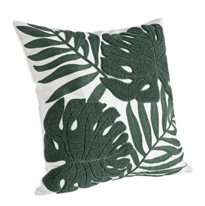 Bizzotto Cuscini>CUSCINO CON RICAMO FOGLIE 45X45