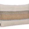 Bizzotto Cuscini>CUSCINO KARADA CREMA NATURALE BLU 60X40