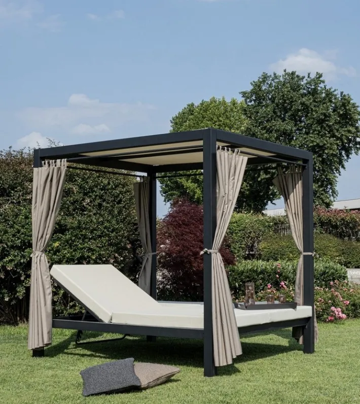 Bizzotto Daybed>DAYBED IN ALLUMINIO ANTRACITE - DREAM