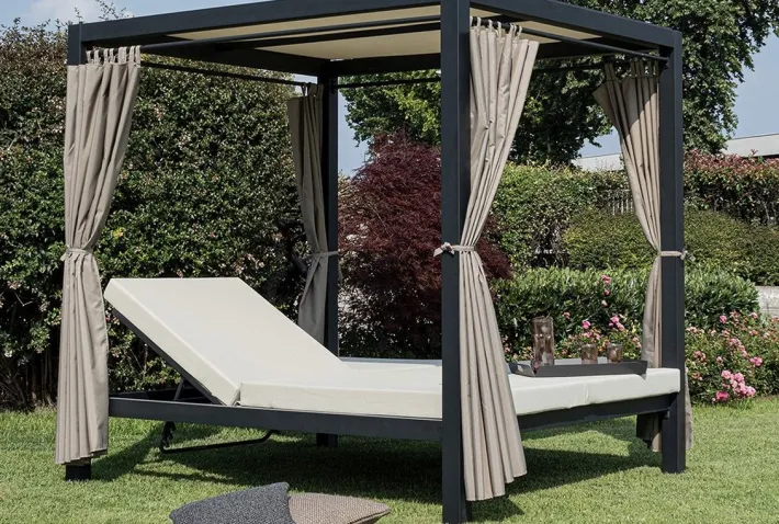 Bizzotto Daybed>DAYBED IN ALLUMINIO ANTRACITE - DREAM