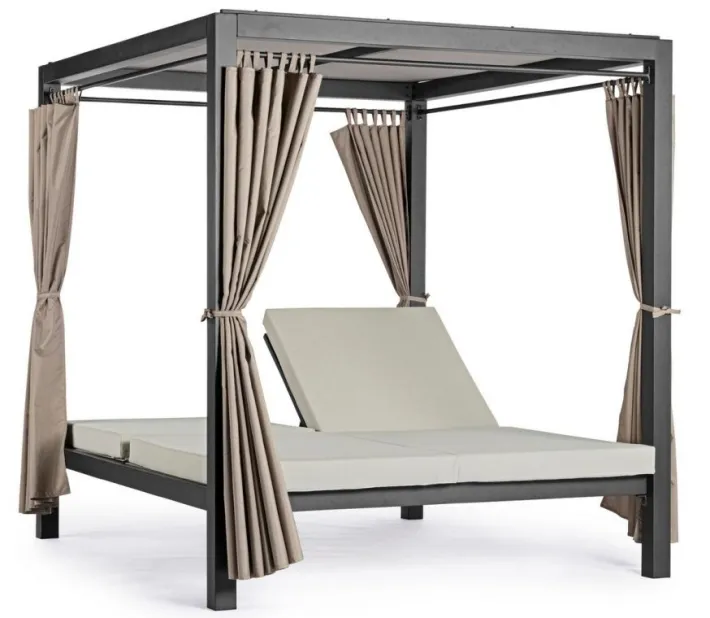 Bizzotto Daybed>DAYBED IN ALLUMINIO ANTRACITE - DREAM
