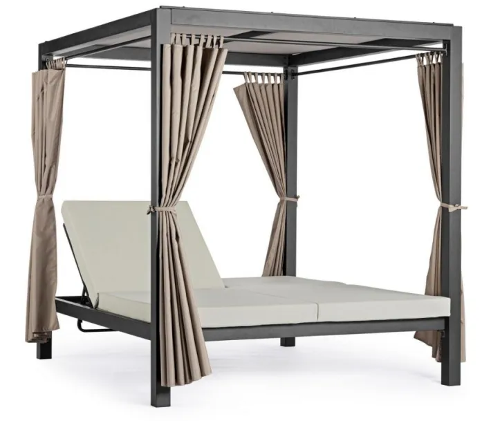 Bizzotto Daybed>DAYBED IN ALLUMINIO ANTRACITE - DREAM