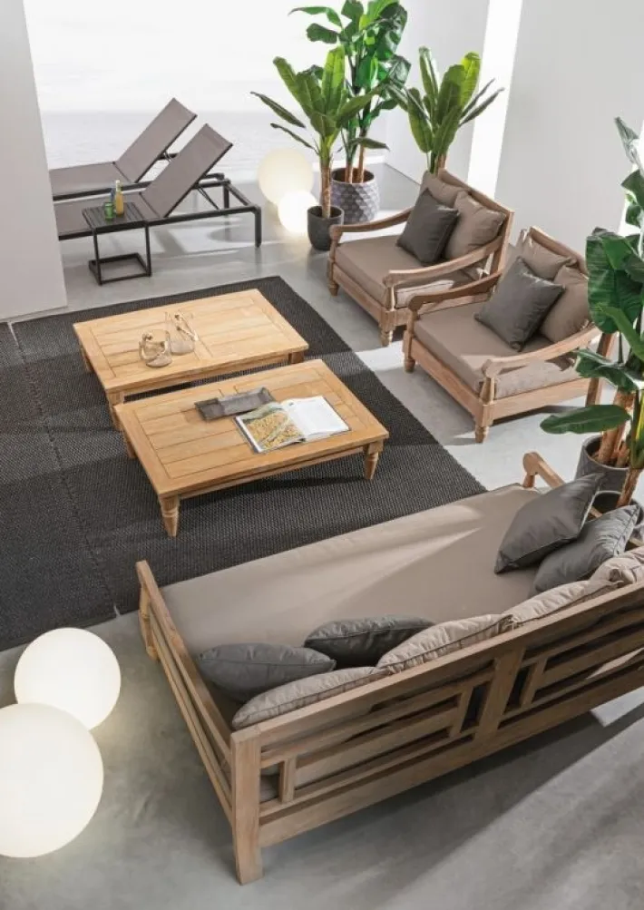 Bizzotto Daybed>DAYBED IN TEAK SFODERABILE - BALI FSC