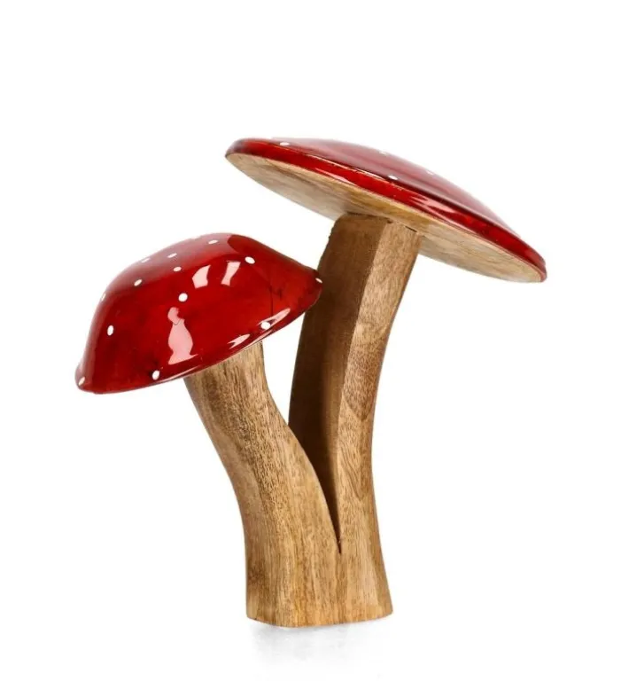 Bizzotto Oggettistica>DECOR FUNGO 2F JASPER STAND ROSSO-NAT