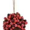 Bizzotto Oggettistica>DECOR SFERICA ELINOR BACCA ROSSO D125