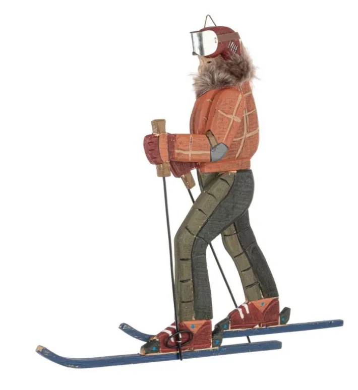 Bizzotto Oggettistica>DECORAZIONE ALPBACH SCIATORE VER-ARA H36